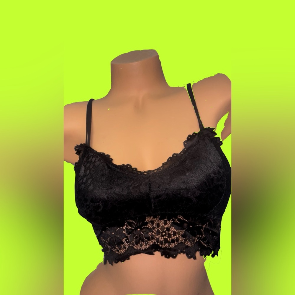 Elegant Black Lace Bralette